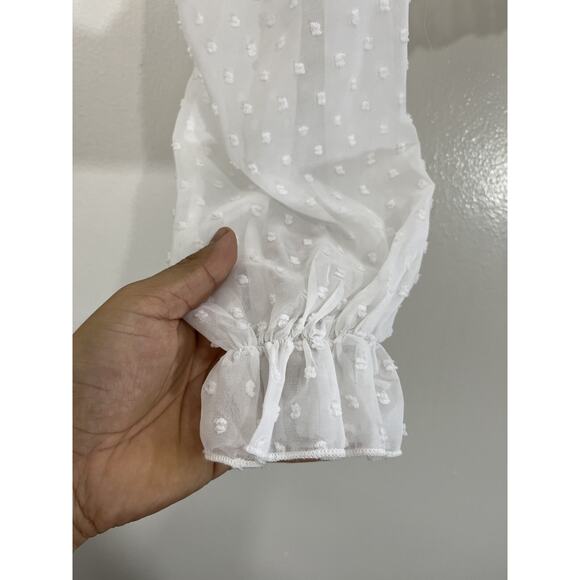 Coquette Victorian Milkmaid Y2K Romance Crop Top L Fairy Whimsical Dainty Ballet - Picture 6 of 16